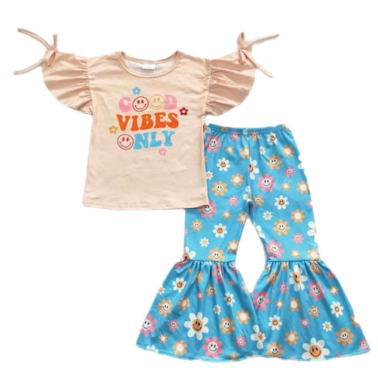 Good Vibes Only Top and Pants Set
