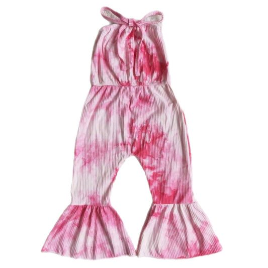 Pink Tie-dye Jumpsuit