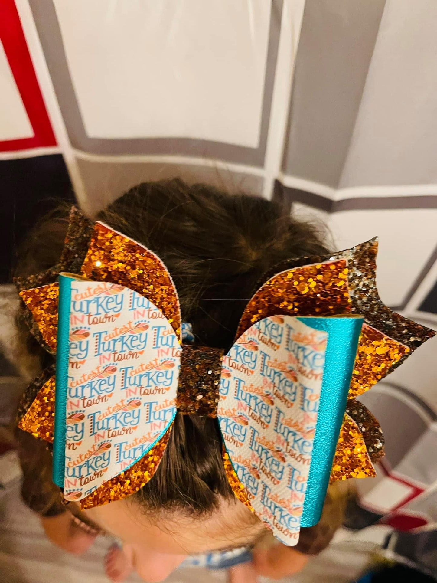 5.5" Cutest Turkey in Town Exquisite Bow (Without Turkey Clay)