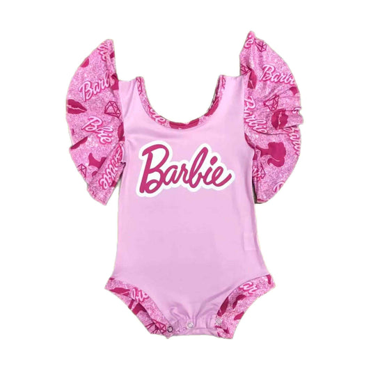 Pink Doll Butterfly-sleeve Leotard