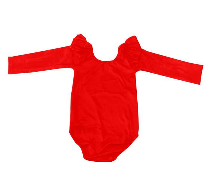 Red Long-sleeved Leotard