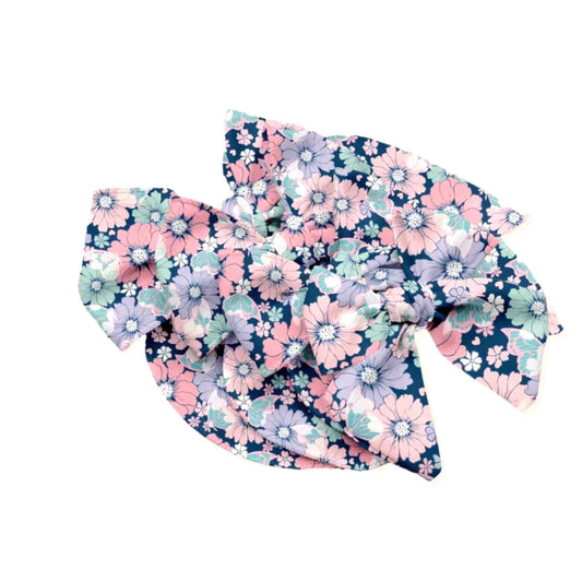 Mystic Butterfly Floral Fabric Bow