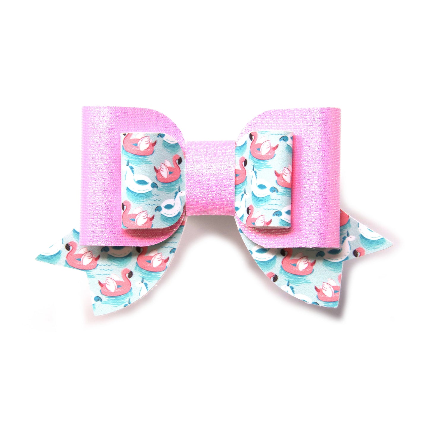 Flamingo Floaties Double Maggie Bow