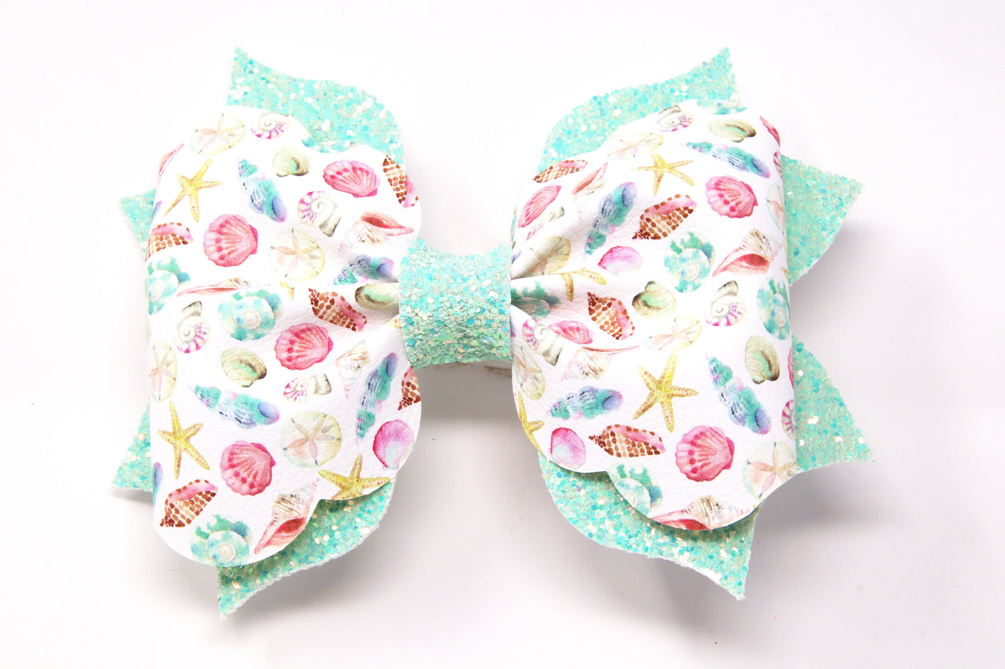 Seashells Poppy Bow