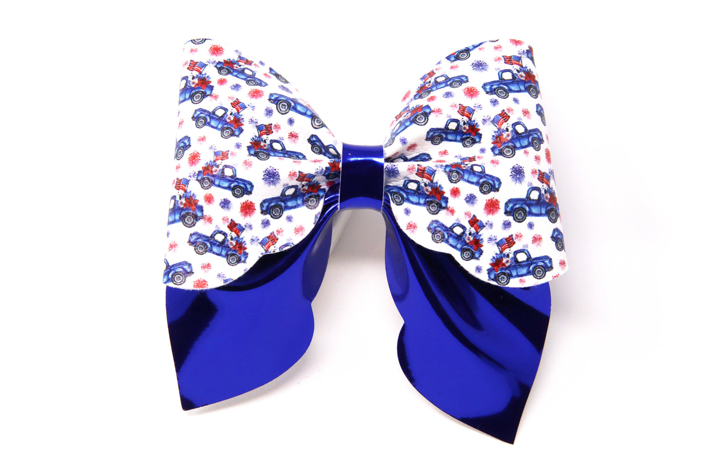 Blue Trucks Scalloped Sailor Bow