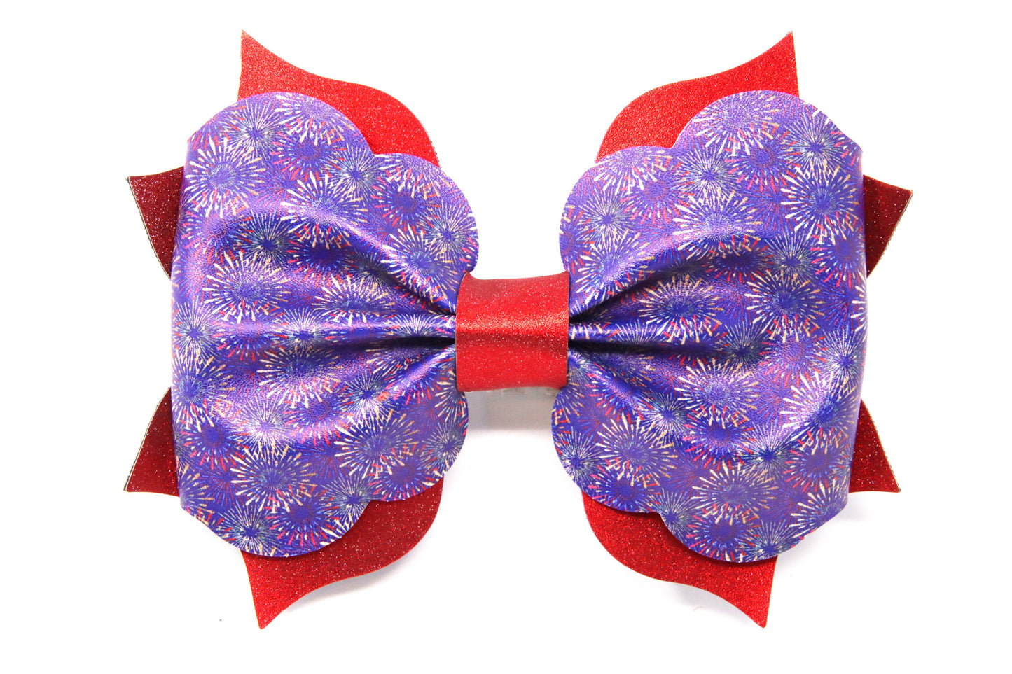 Fireworks Poppy Bow