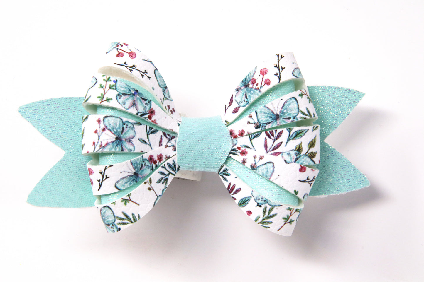 Blue Butterflies Peekaboo Bow