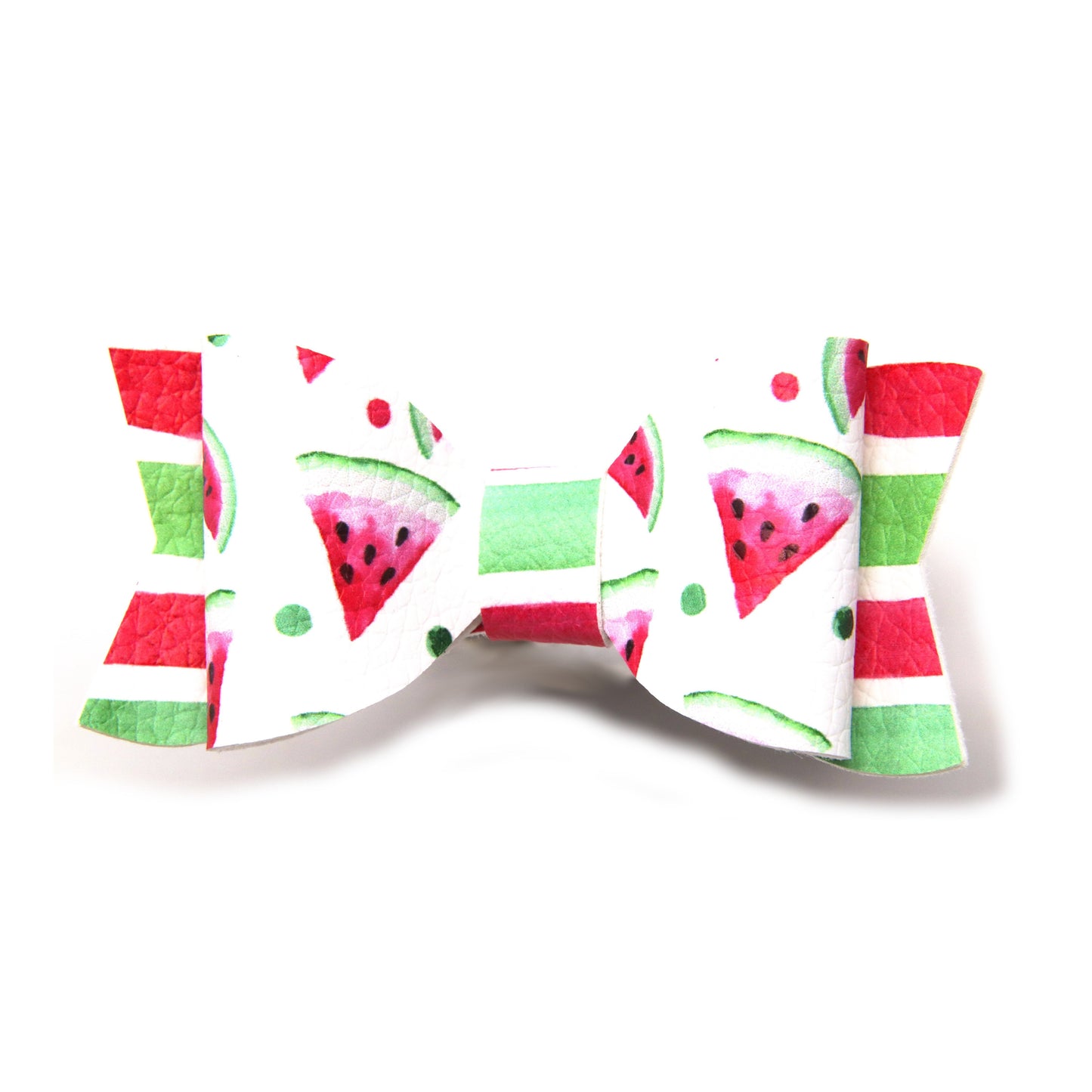 Watermelon with Watermelon Stripe Claire Bow