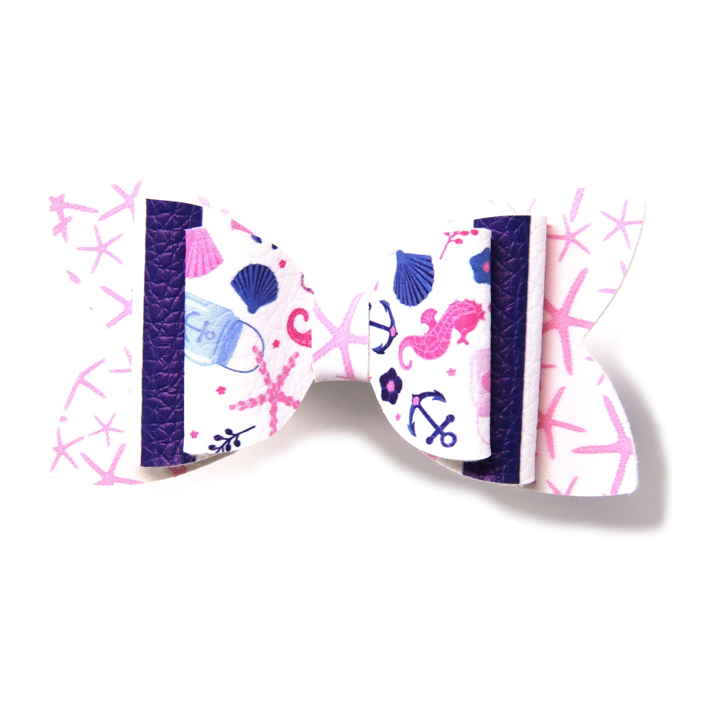 Sea Things & Starfish Double Diva Bow 3"