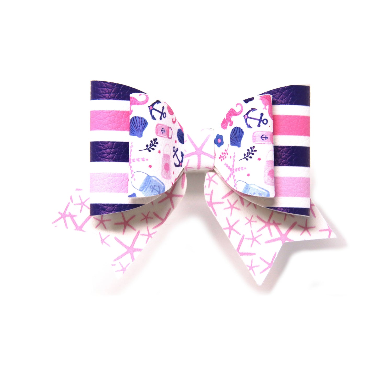 Sea Things and Starfish Double Classic Bow 3"
