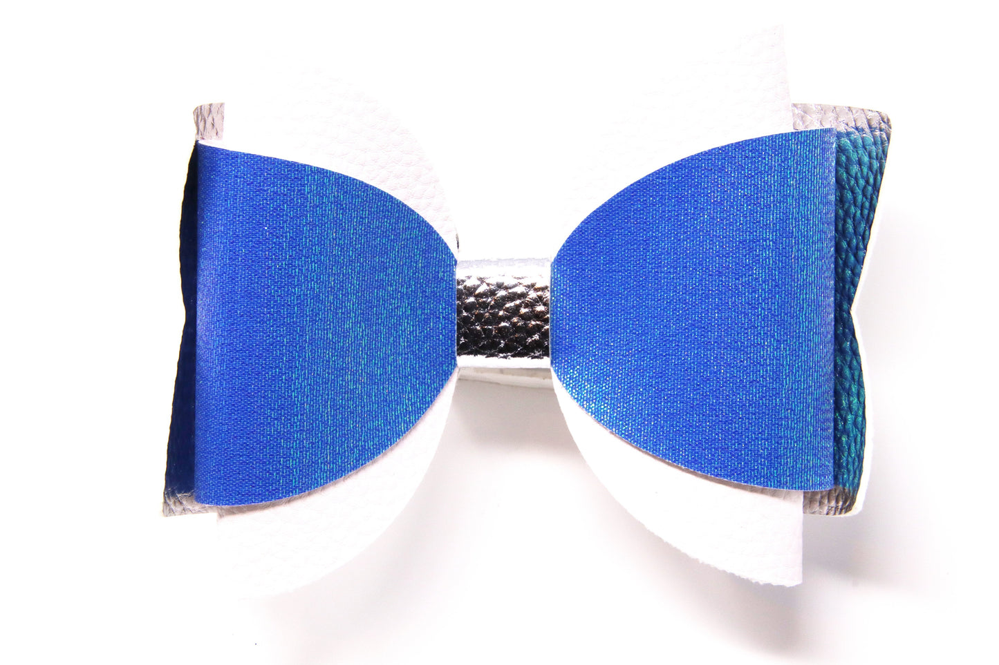 Blue & Silver Chloe Bow