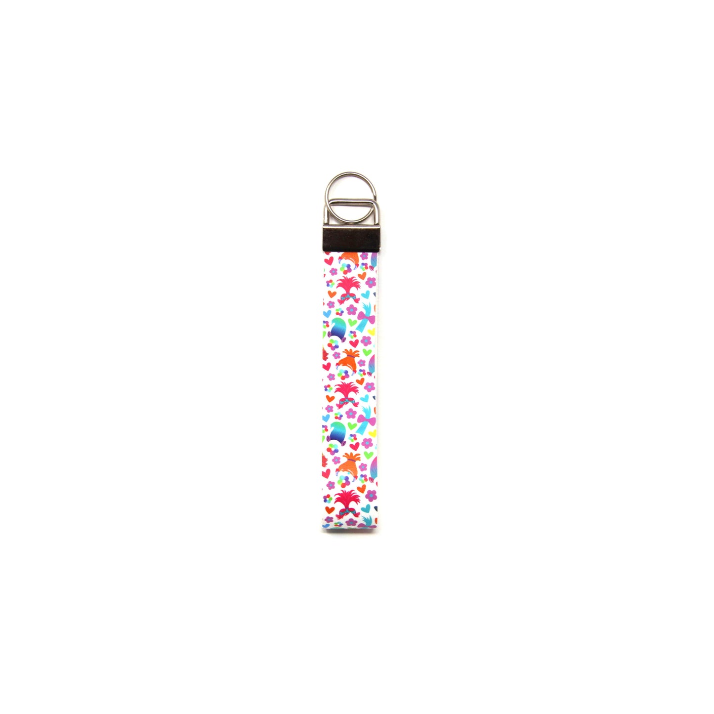6 inch Troll Hair Wristlet Key Chain