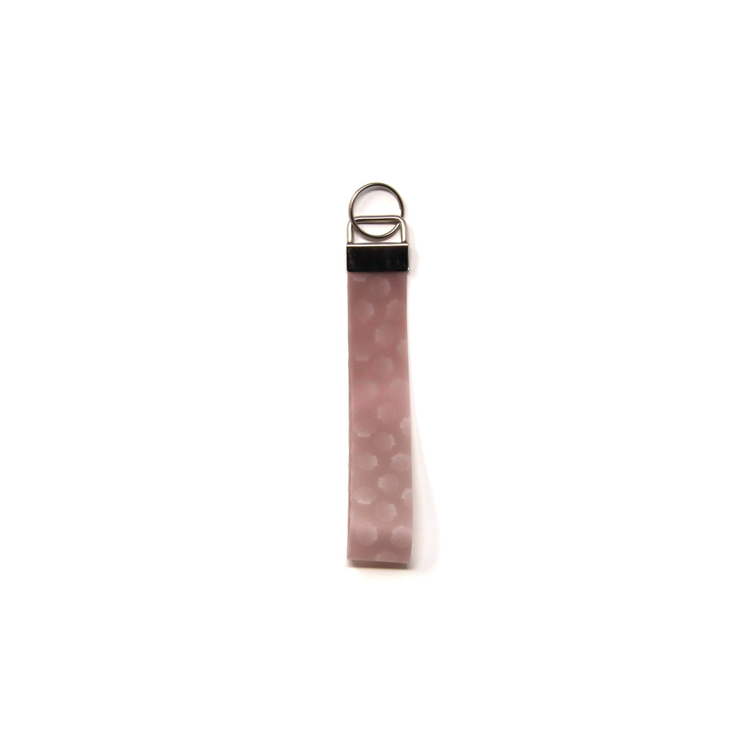 6 inch Tan Seashells Jelly Wristlet Key Chain