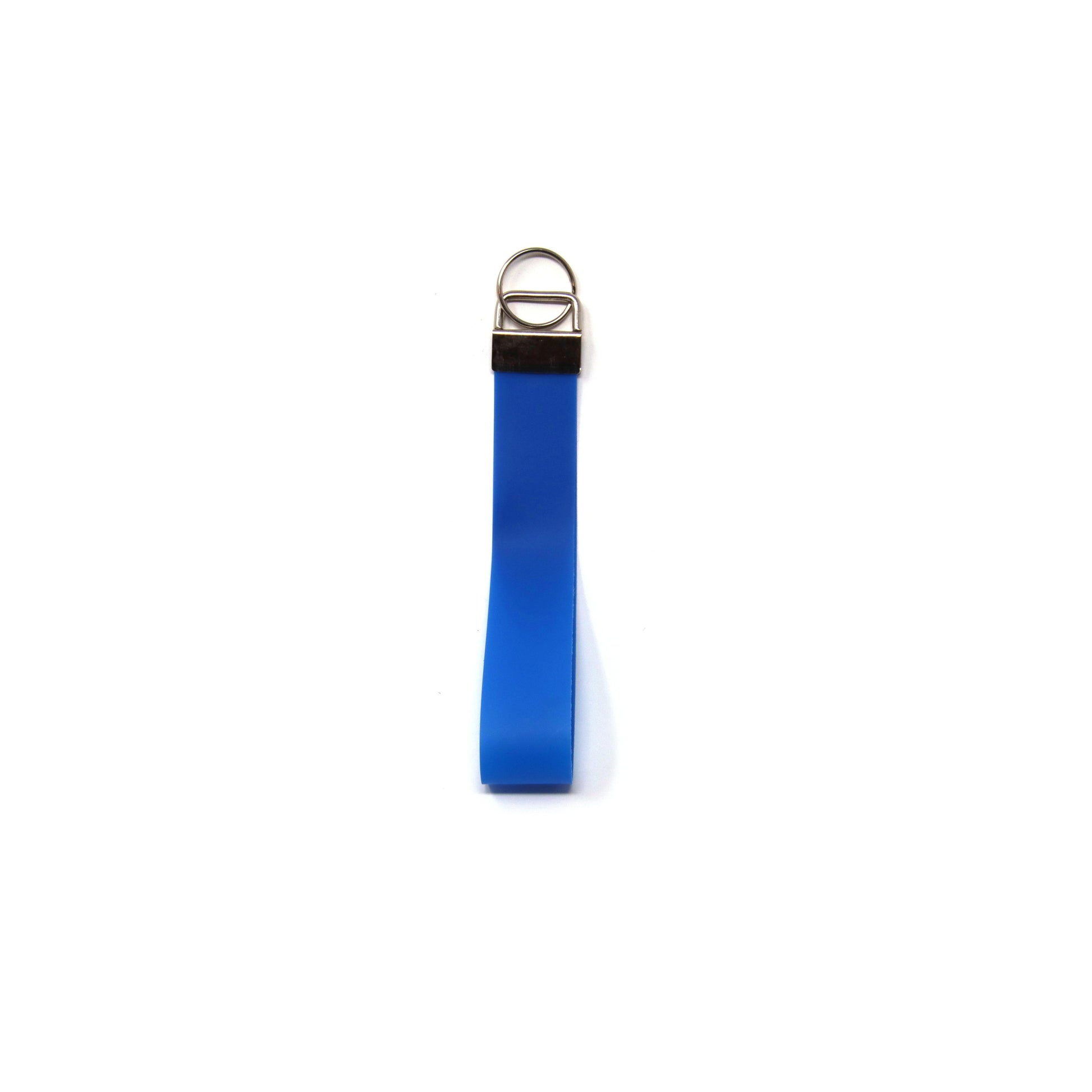 6 inch Blue Jelly Wristlet Key Chain