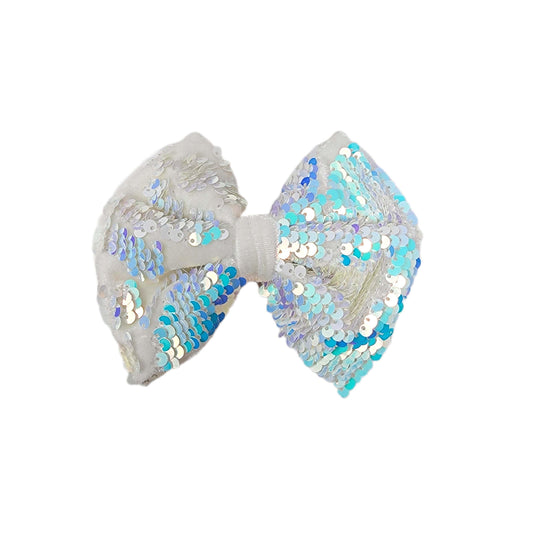 Opal Color-change Sequin Fabric Bow