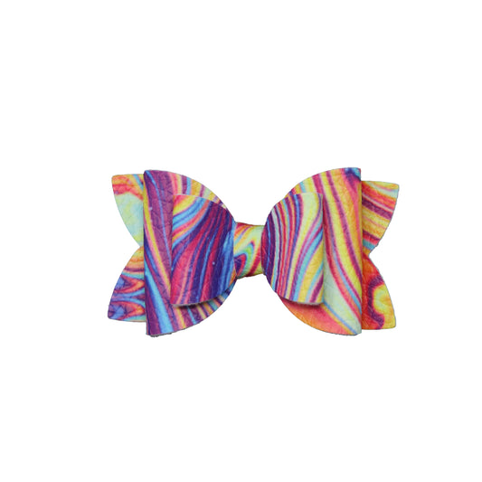 Oil Spill Jelly Double Diva Bow 3"