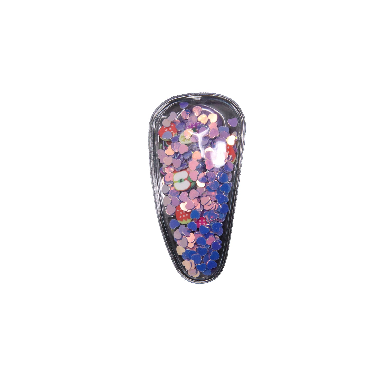 2.5 inch Fruit Purple Shaker Snap Clip