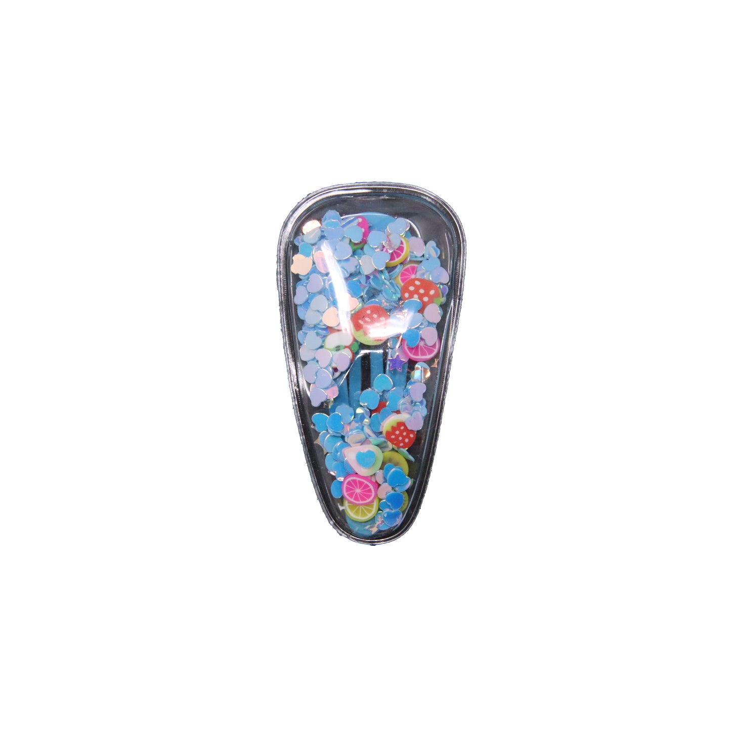 2.5 inch Fruit Blue Shaker Snap Clip