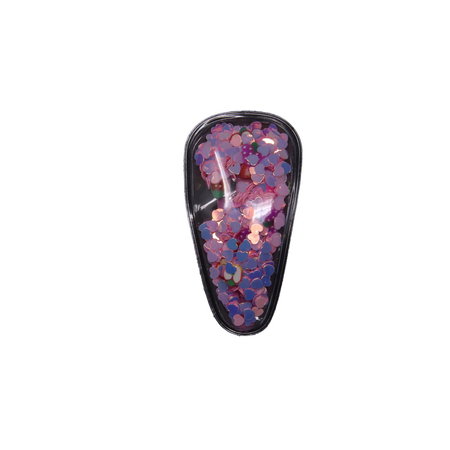 2.5 inch Fruit Pink Shaker Snap Clip