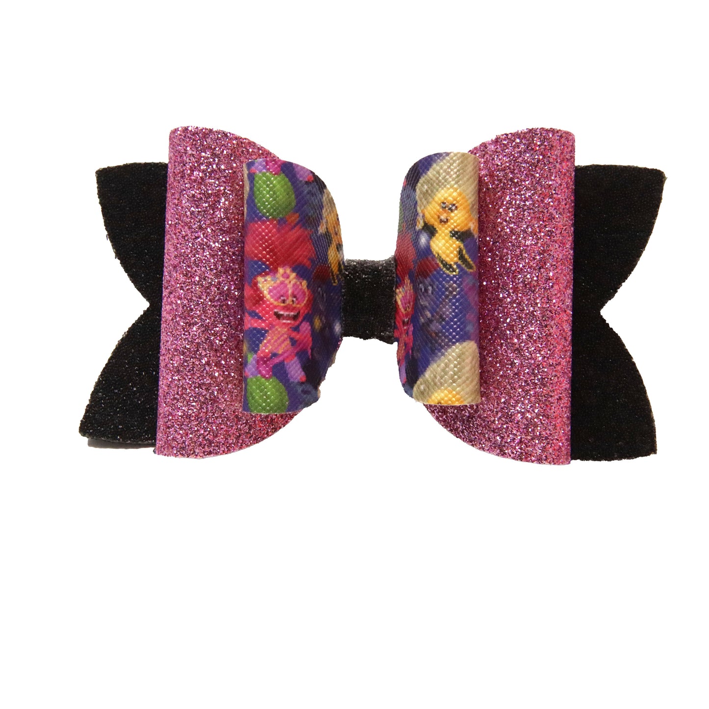 4 inch Trolls Band Battle Double Diva Bow