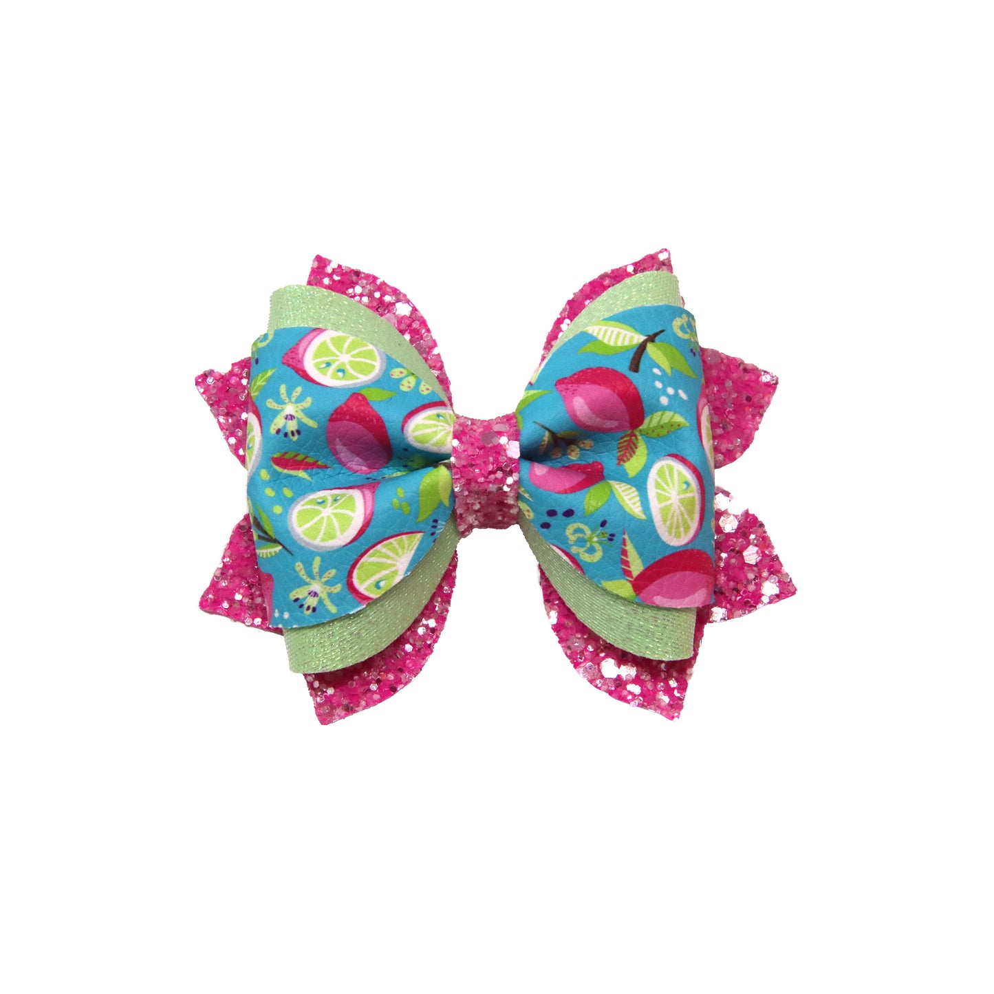 Pink Lemonade Dressed-up Phoebe Bow 3.5"