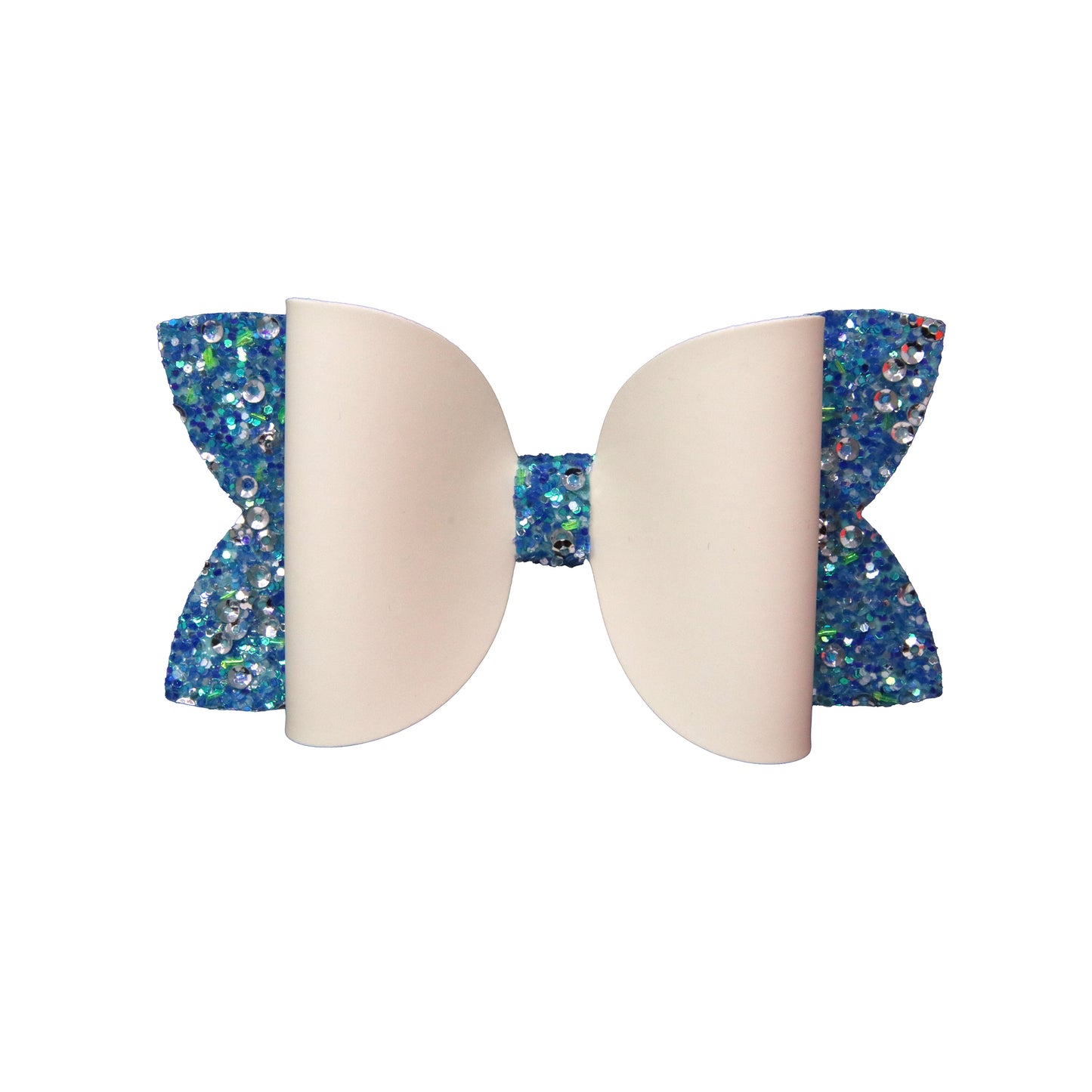 4 inch Blue Color-change Diva Bow