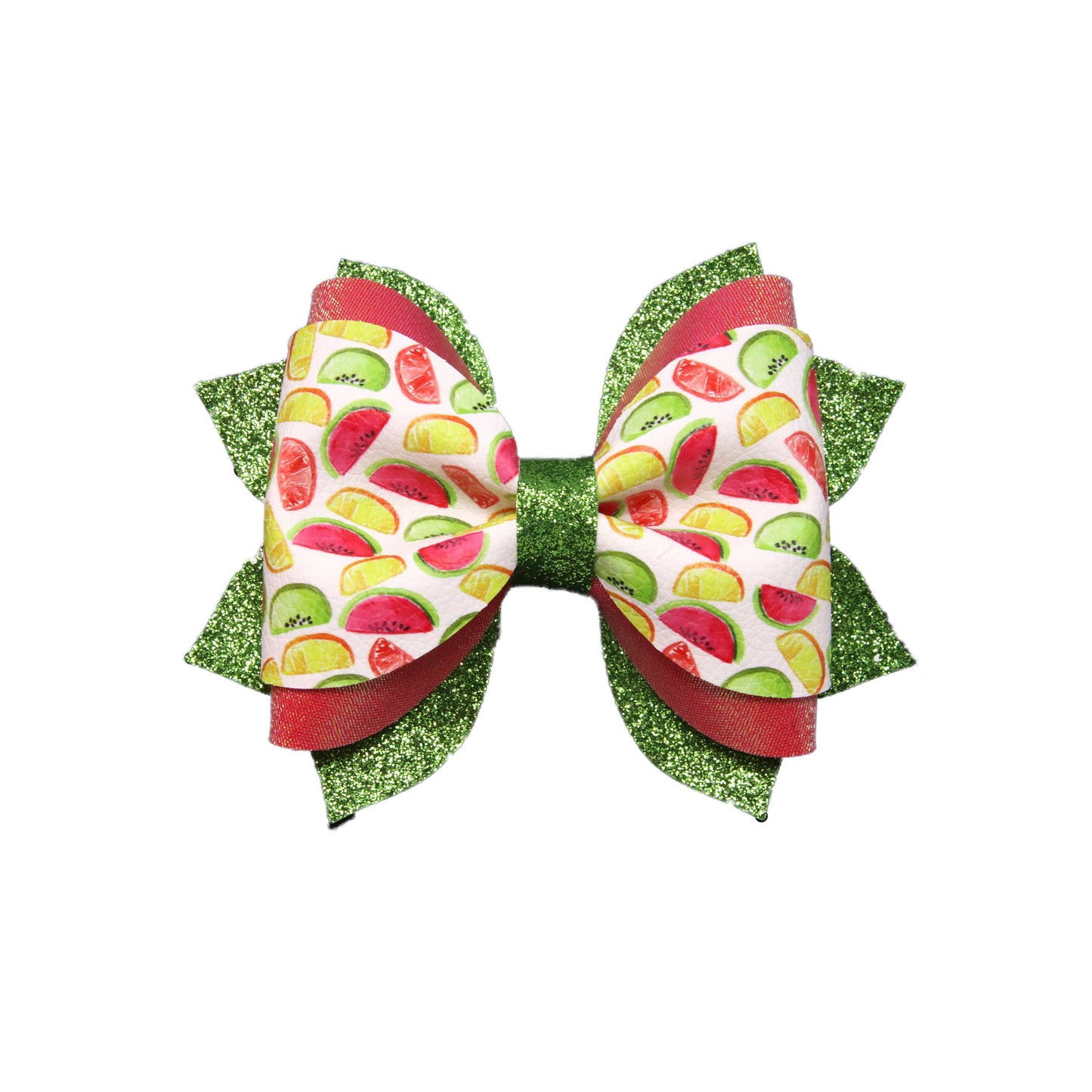 Summer Fruit Dressed-up Phoebe Bow 5"
