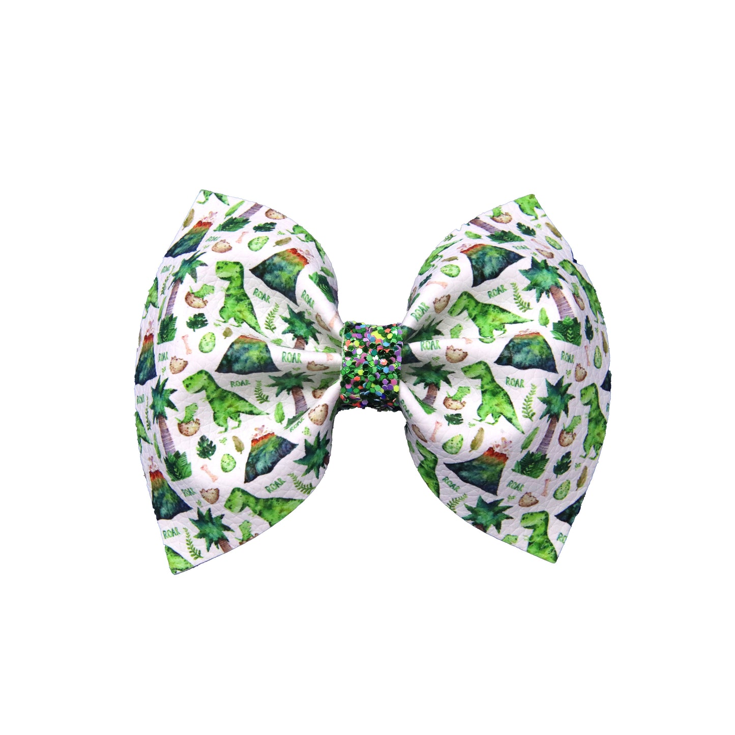 4 inch Dino Roar Pinch Bow