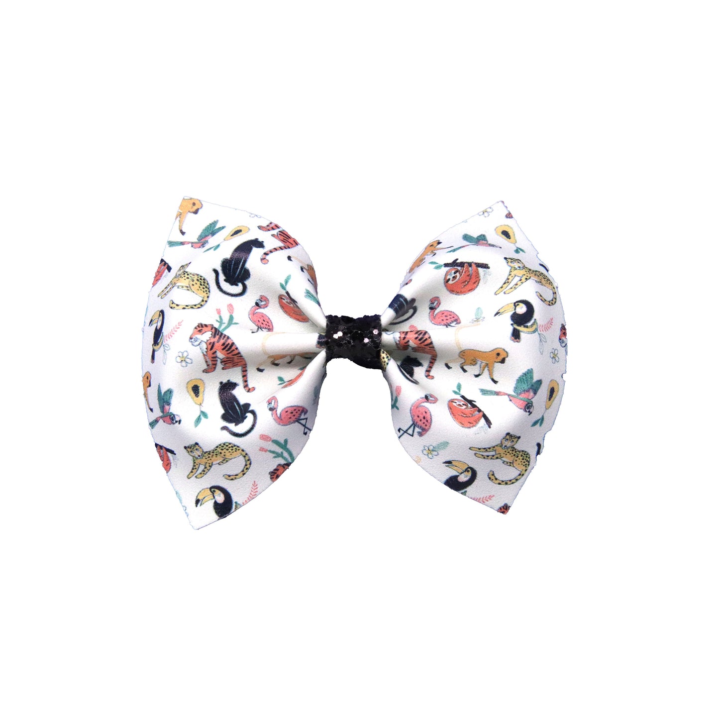 4 inch Jungle Animals Pinch Bow