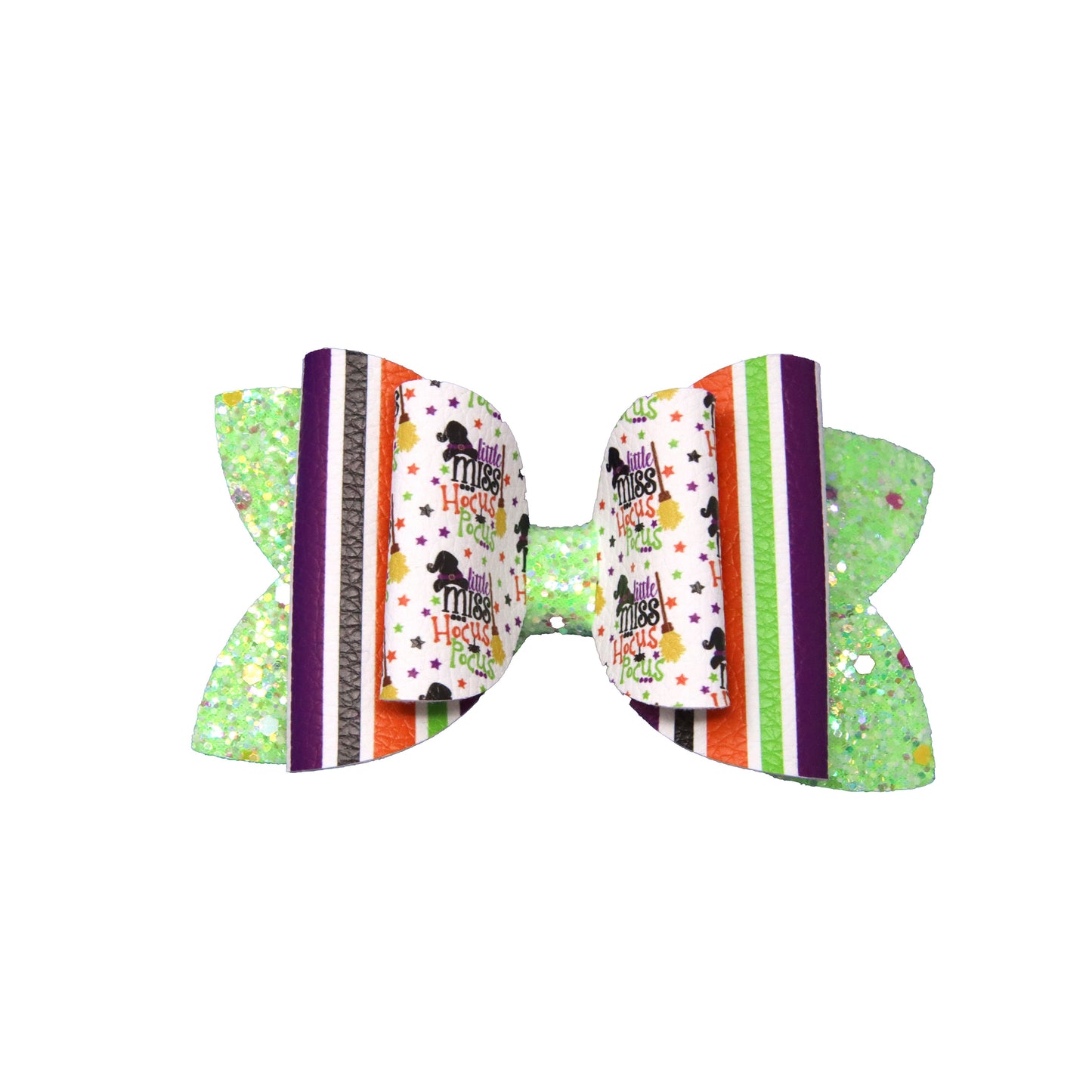 Little Miss Hocus Pocus Double Diva Bow 4"