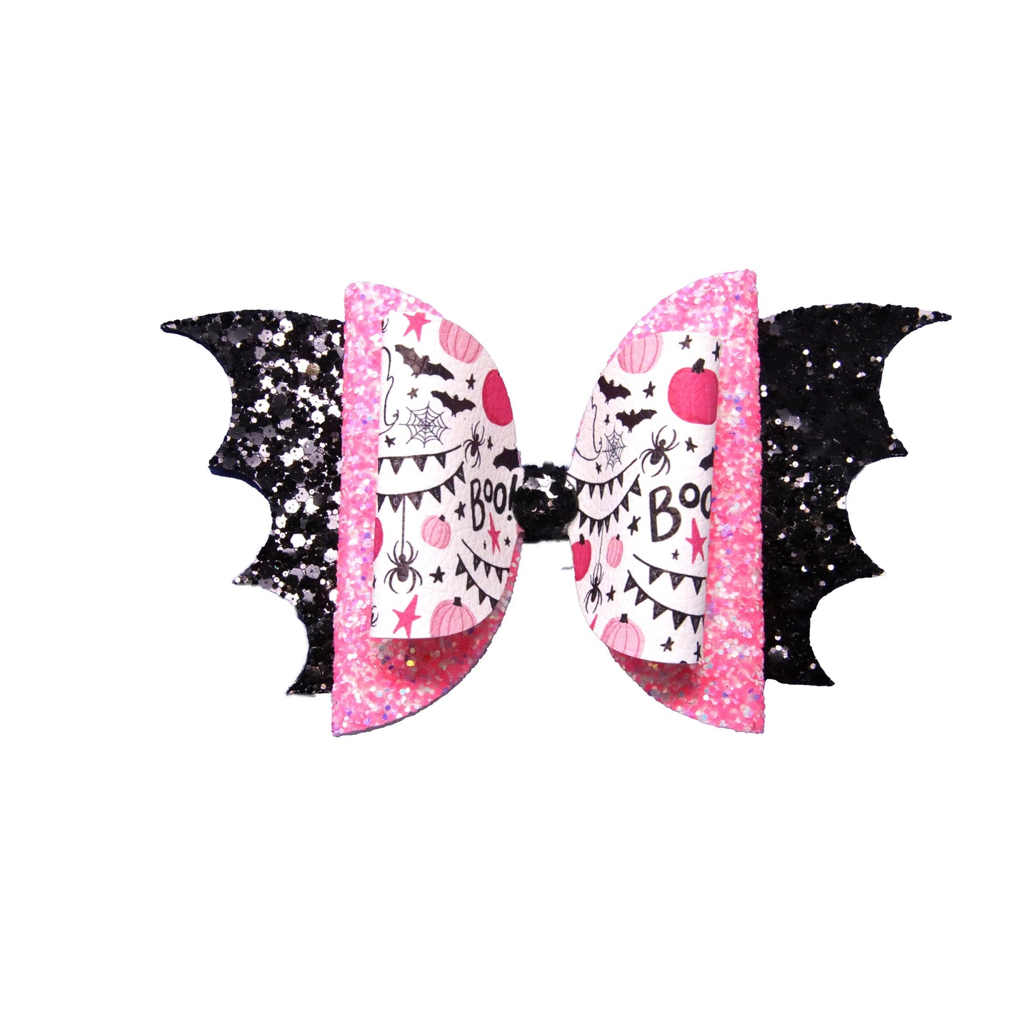 6 inch Boo'tiful Batwing Bow