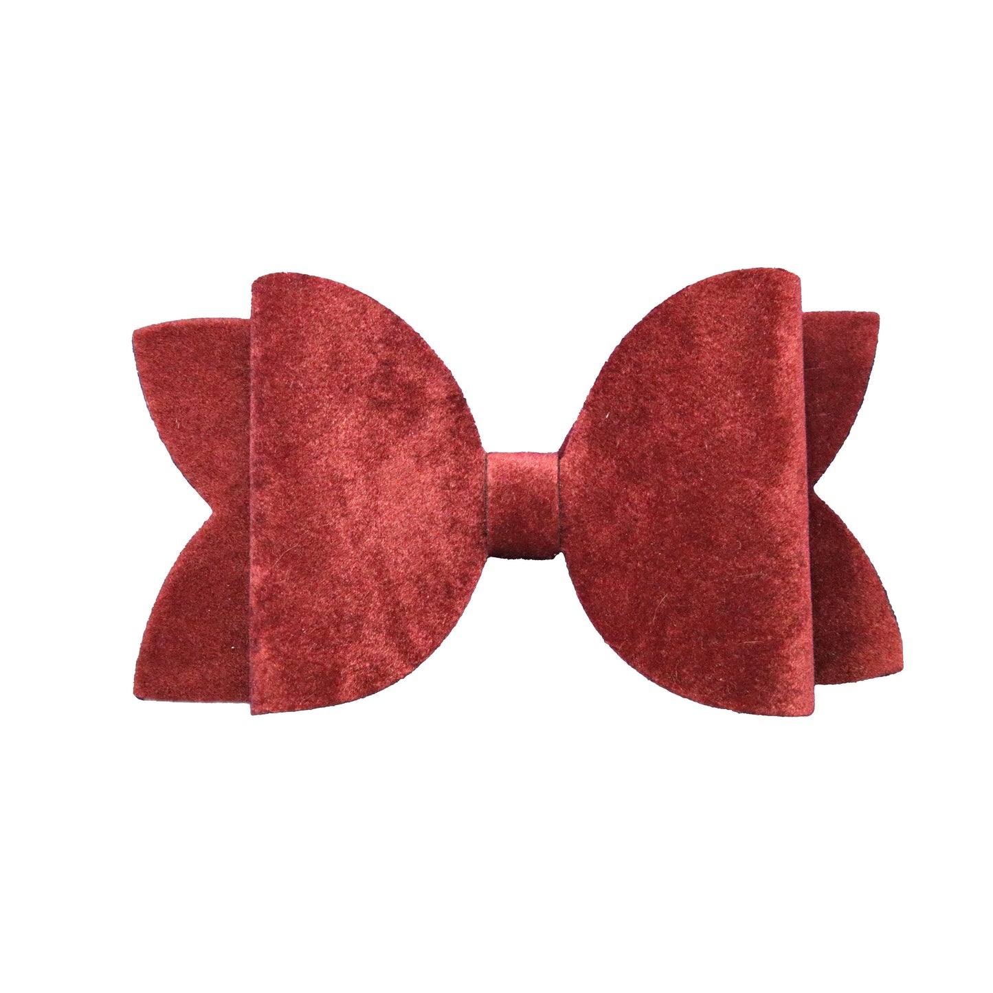 4 inch Burgundy Velvet Diva Bow