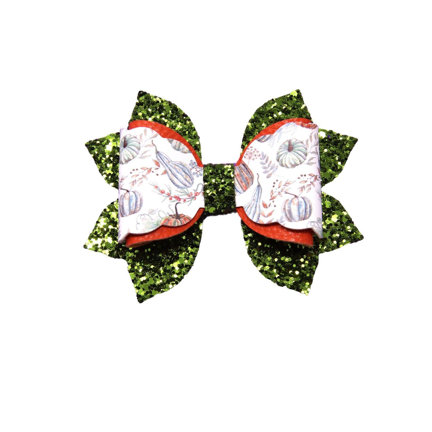 4 inch Gourdeous Pumpkin Elegant Bow