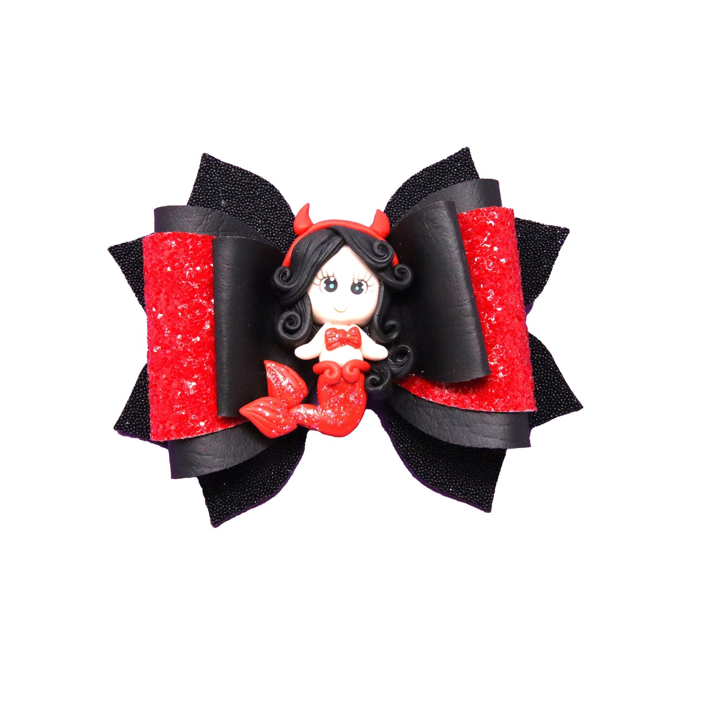 Exquisite Bow 5" with Devil Mermaid Clay