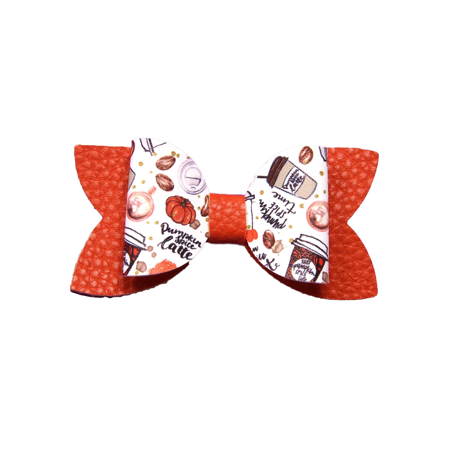 3 inch Pumpkin Spice Latte Diva Bow
