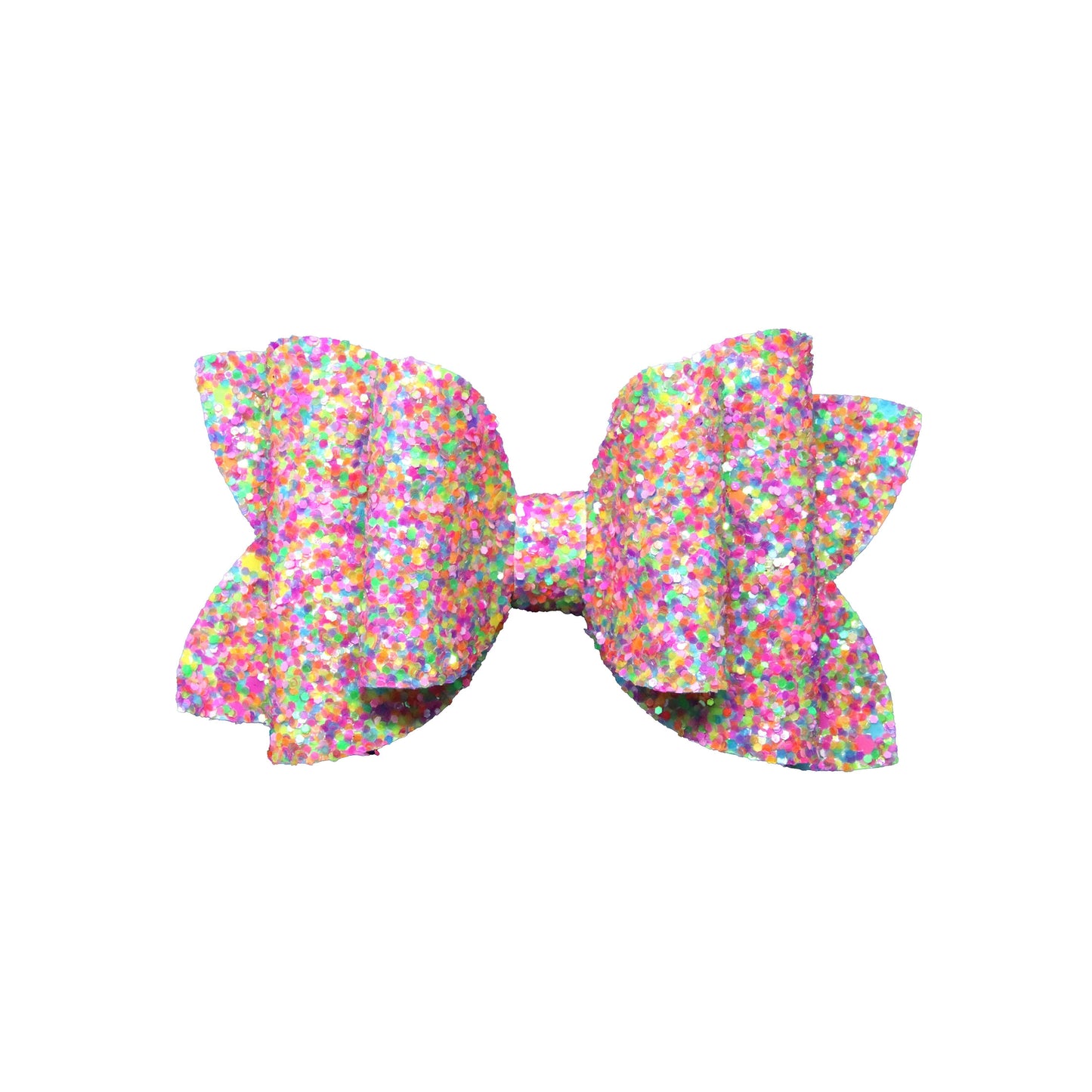 4 inch Theme Park Glitter Double Diva Bow