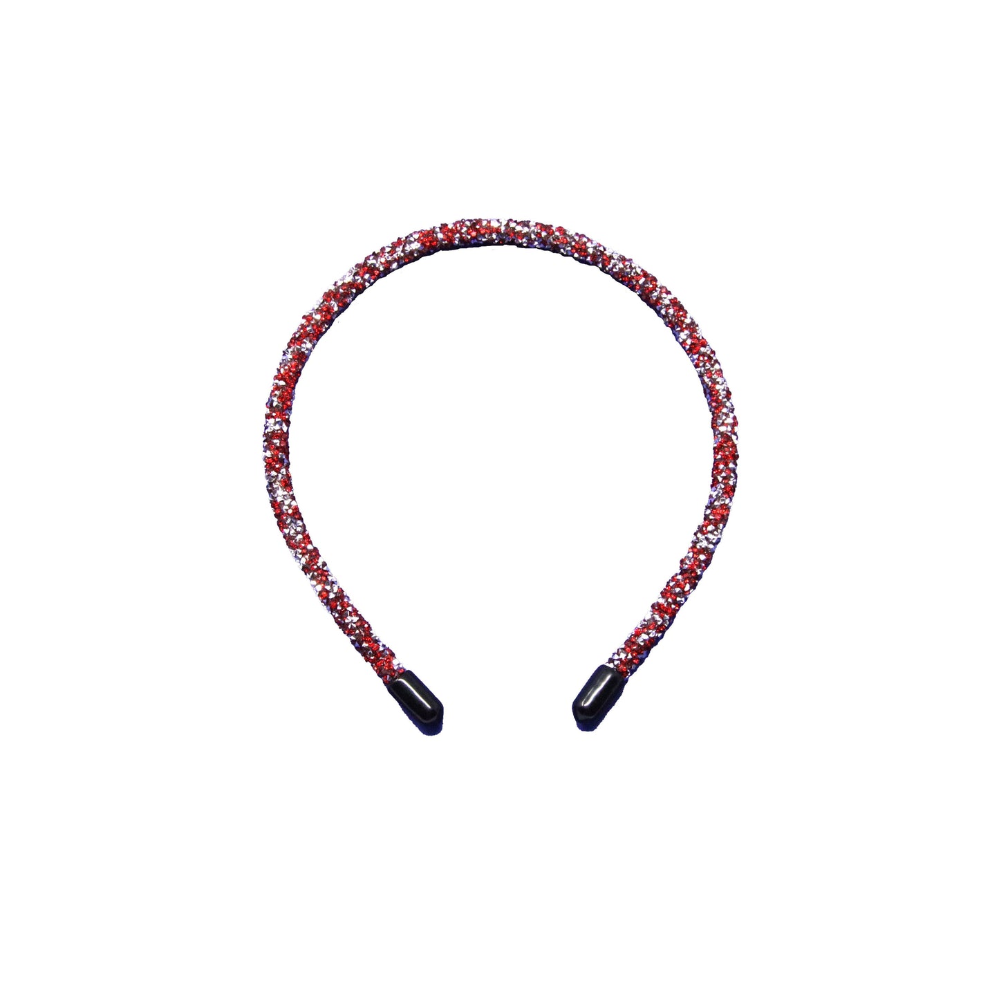 Red & Silver Chunky Glitter Headband 5.5"