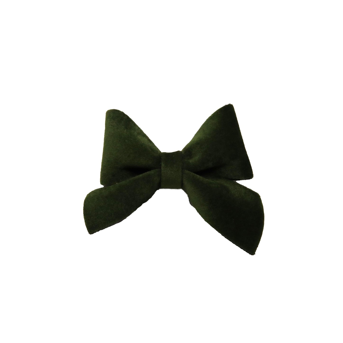 Olive Velvet Ladylike Bow 1.75" (pair)