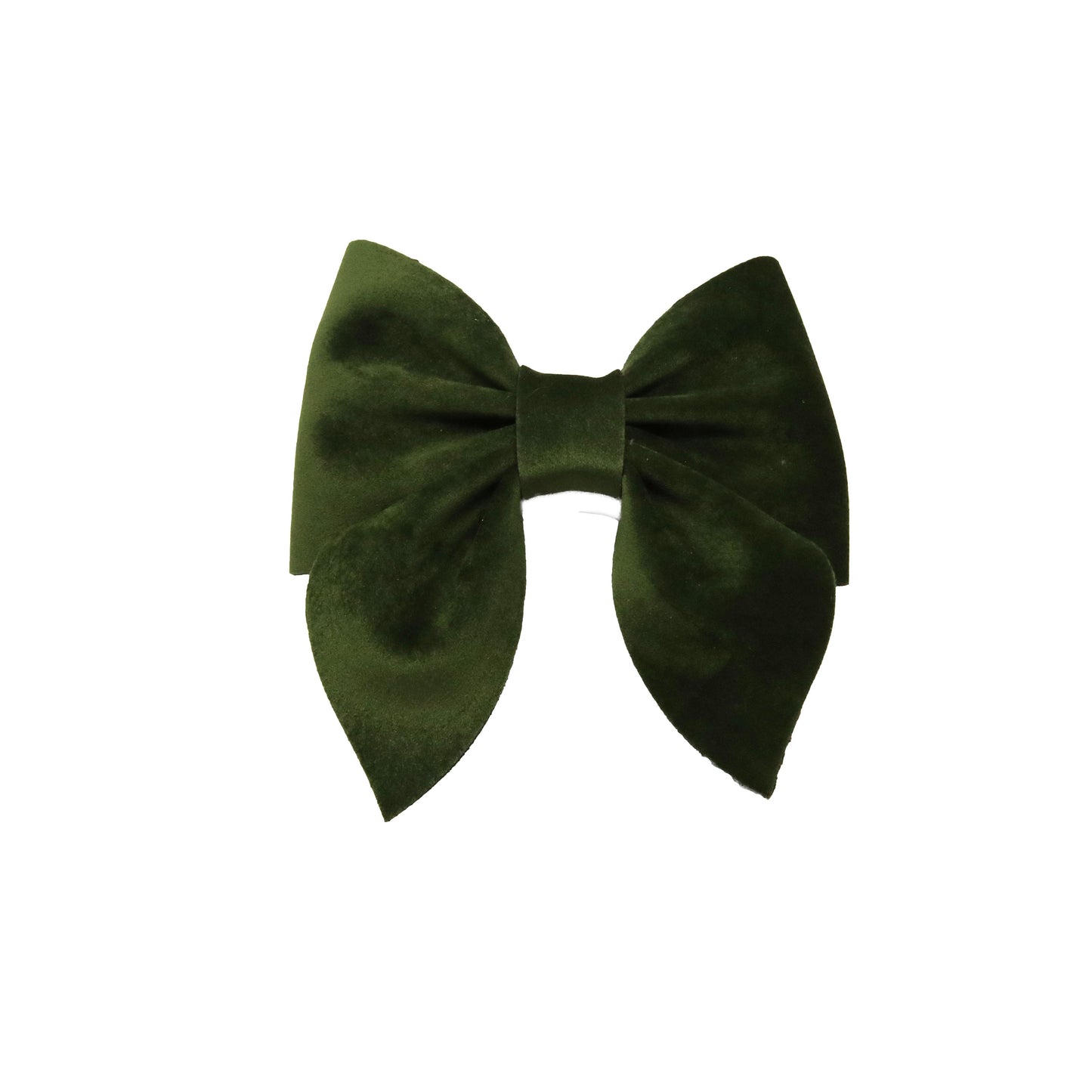5 inch Olive Velvet Sailor Bow