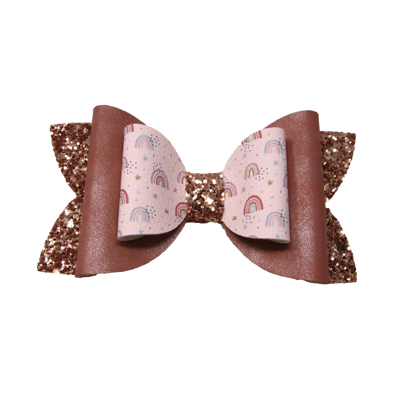 Autumn Rainbows Double Diva Bow 5"