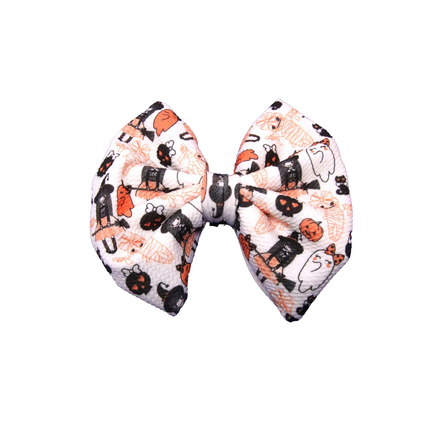 7", Bow, Hair Bow, Trick or Treat, Fabric Bow, New Product - 04OCT2020