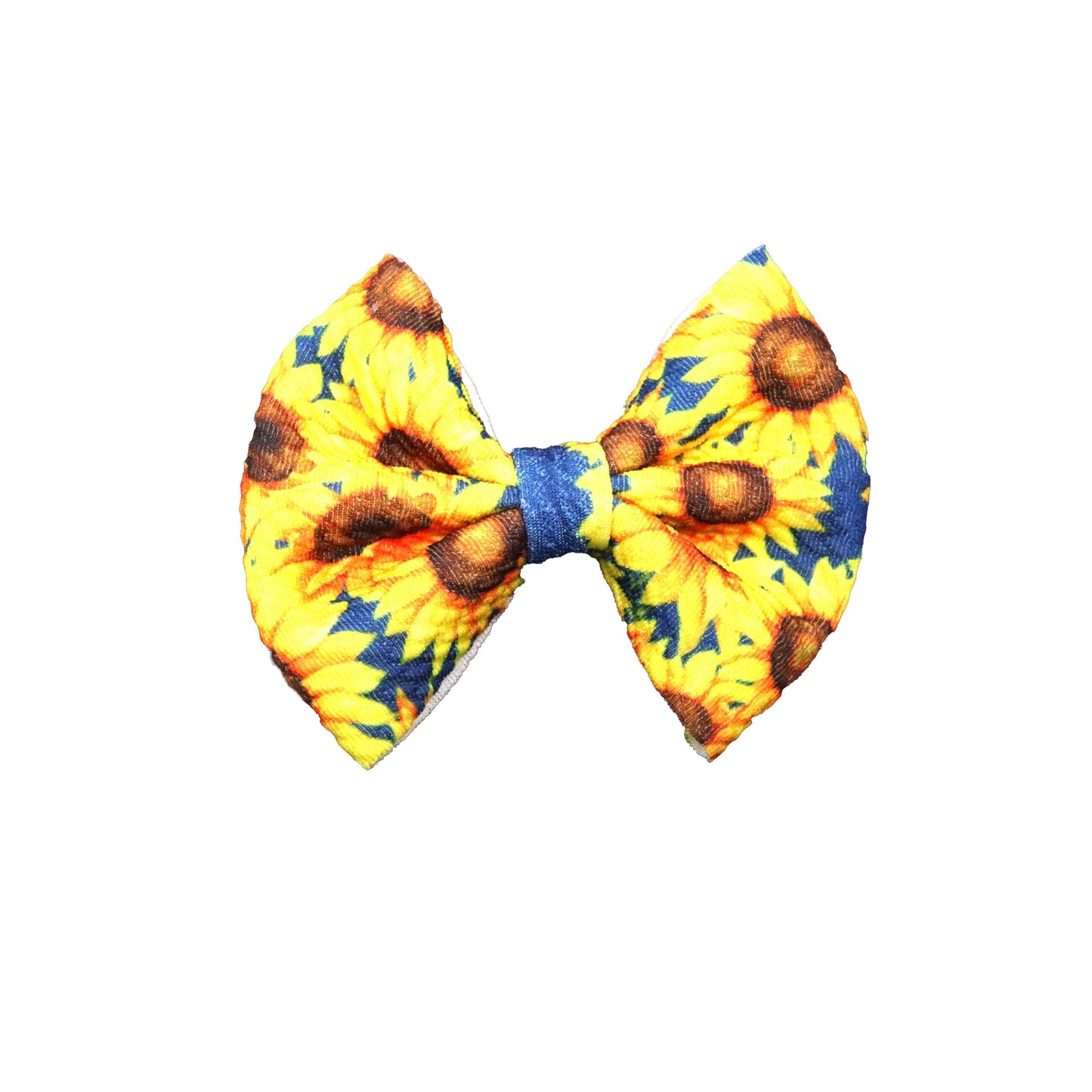 3", Bow, Hair Bow, Sunflower Fields, Fabric Bow, New Product - 04OCT2020