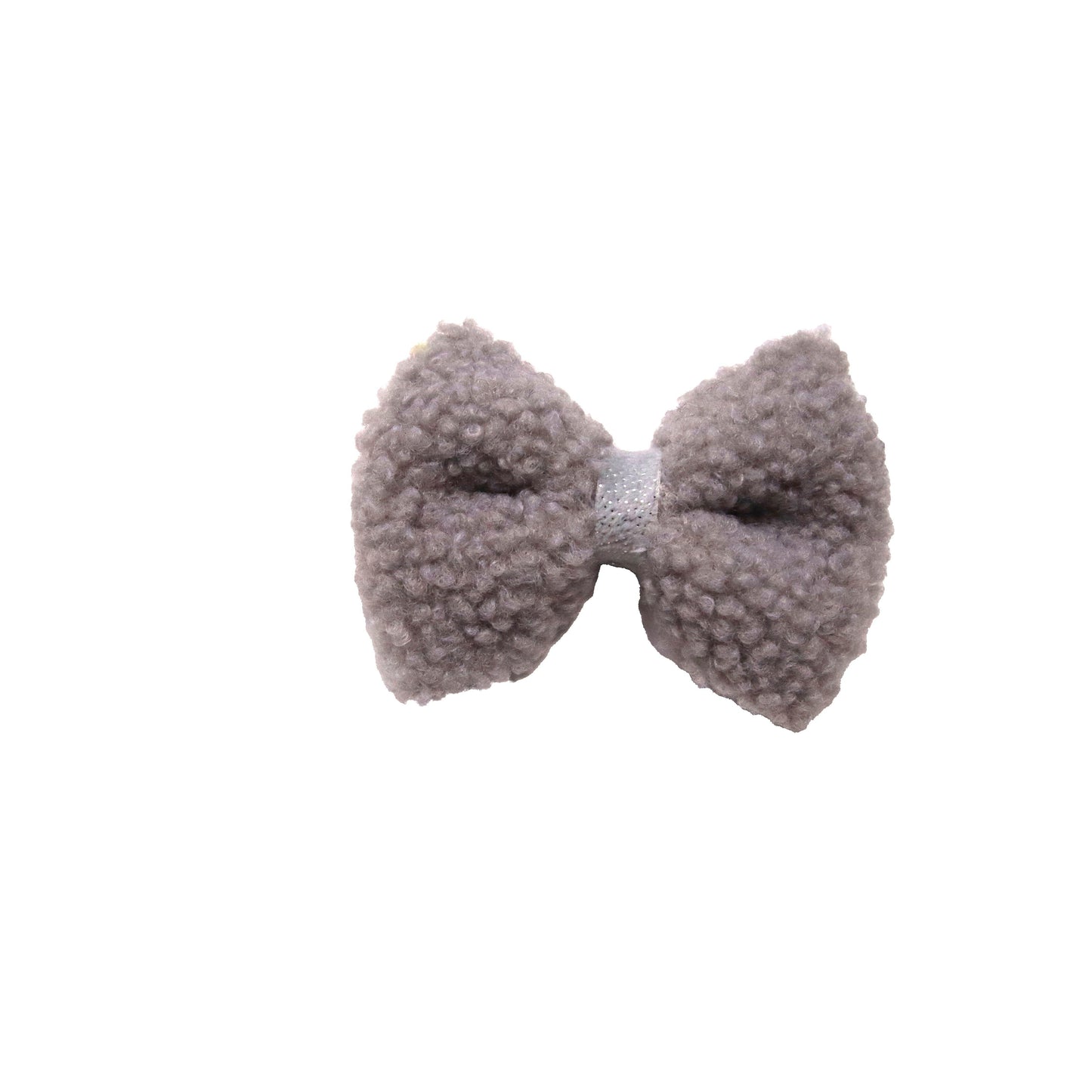 4 inch Grey Fog Sherpa Pinch Bow