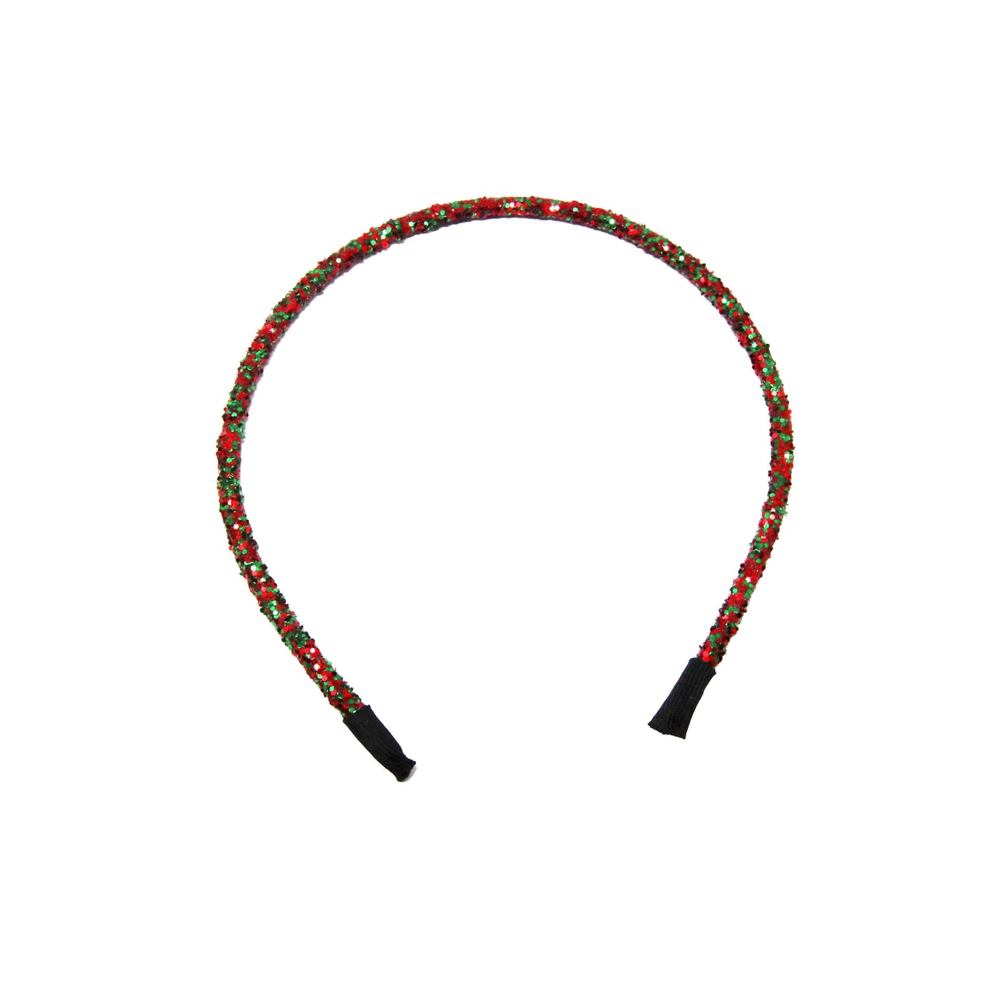 Red & Green Chunky Glitter Headband 5.5"