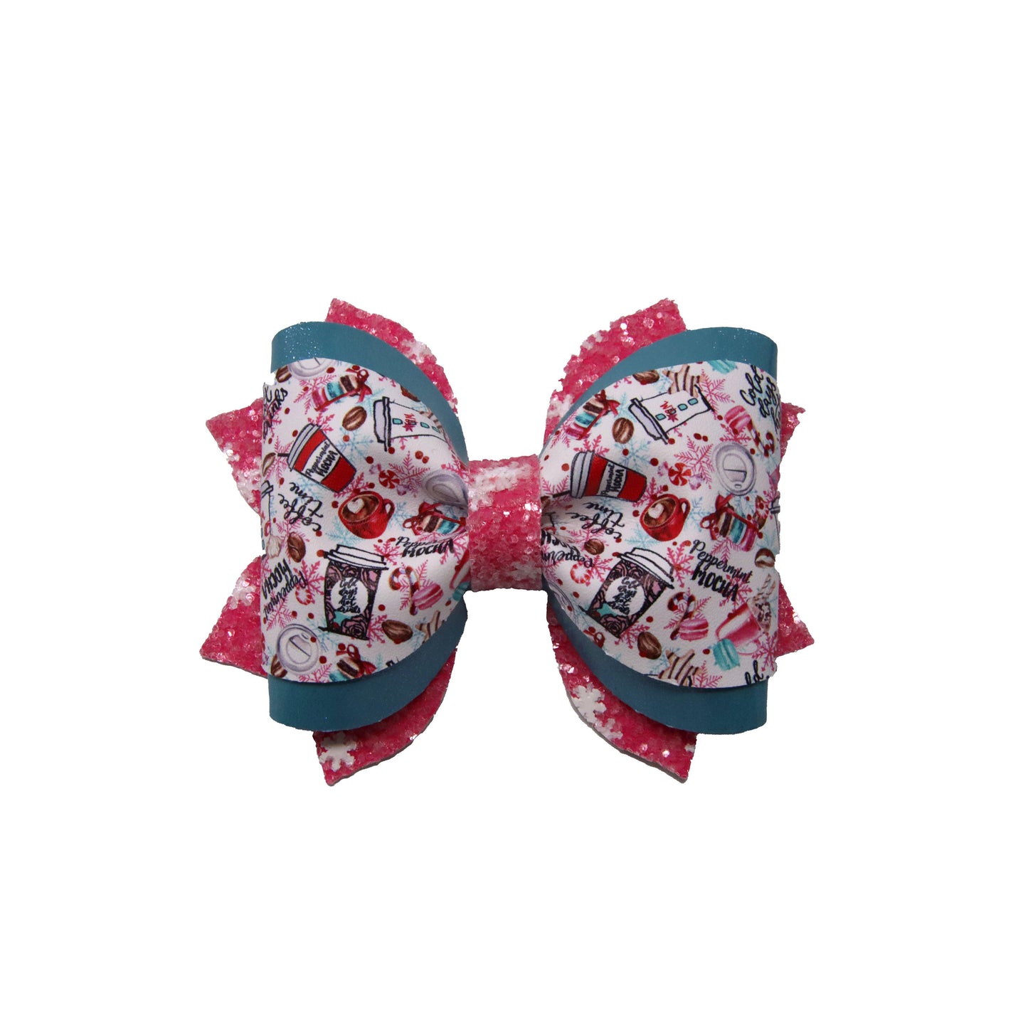 5 inch Peppermint Mocha Phoebe Bow