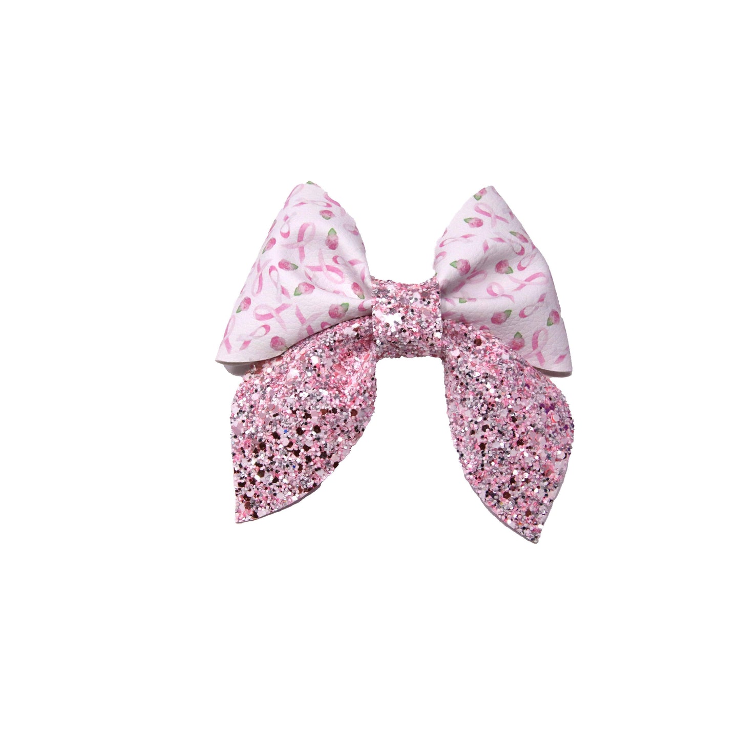Pink Roses & Ribbons Sailor Bow 5"