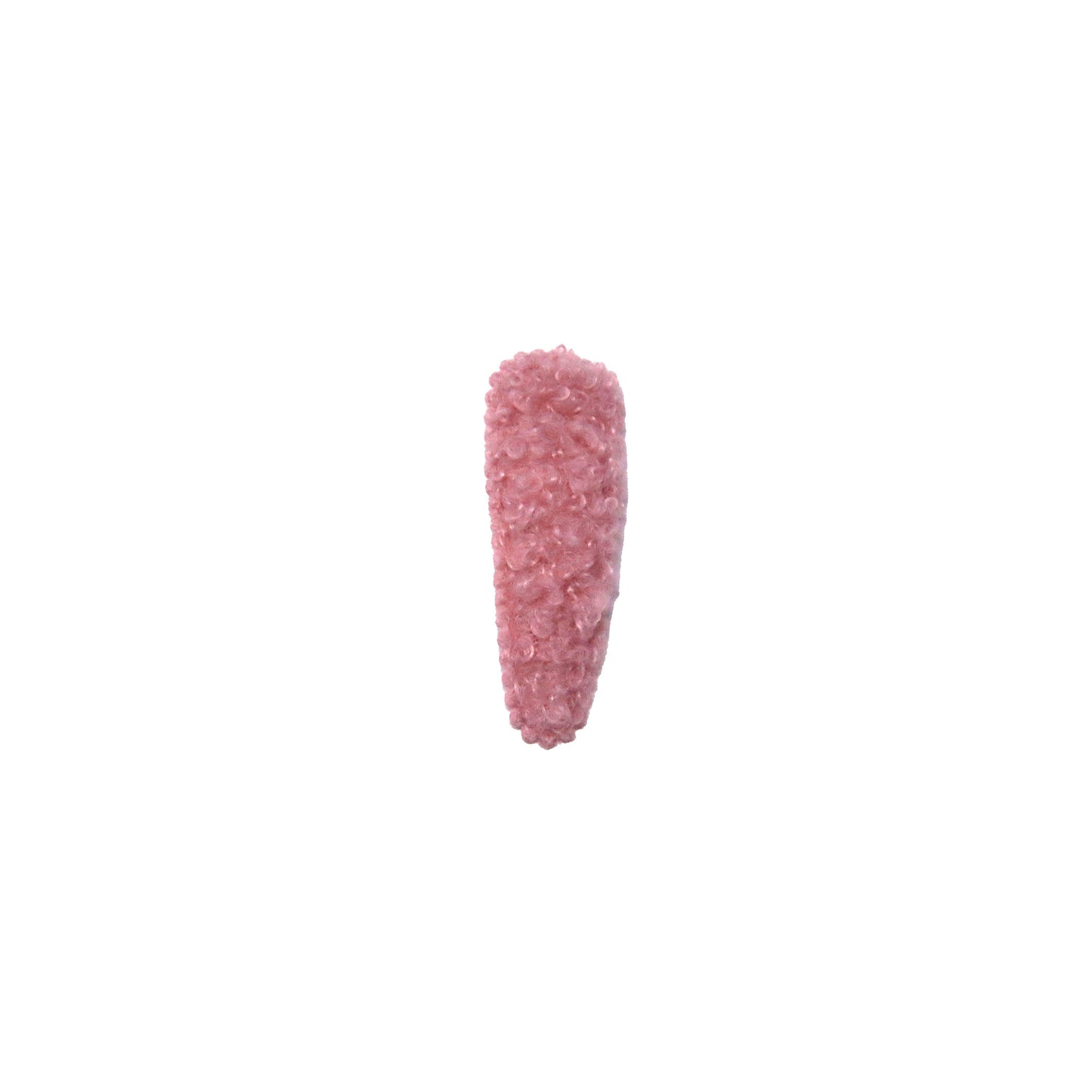 Pink Sherpa Fall Snap Clips (pair) 2"