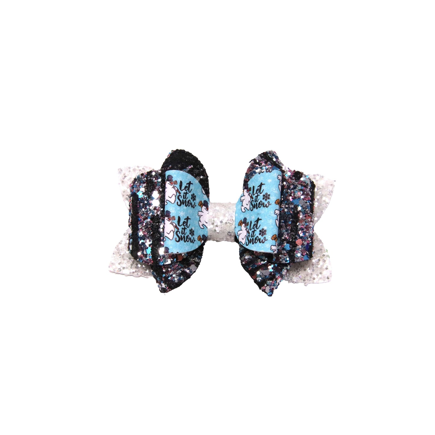 Let It Snow Franchi Bow 4"