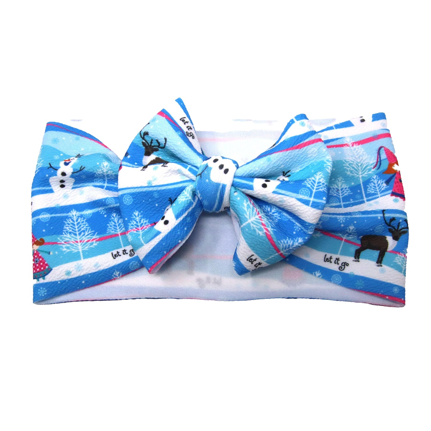 Let It Go Fabric Bow Headwrap 5"
