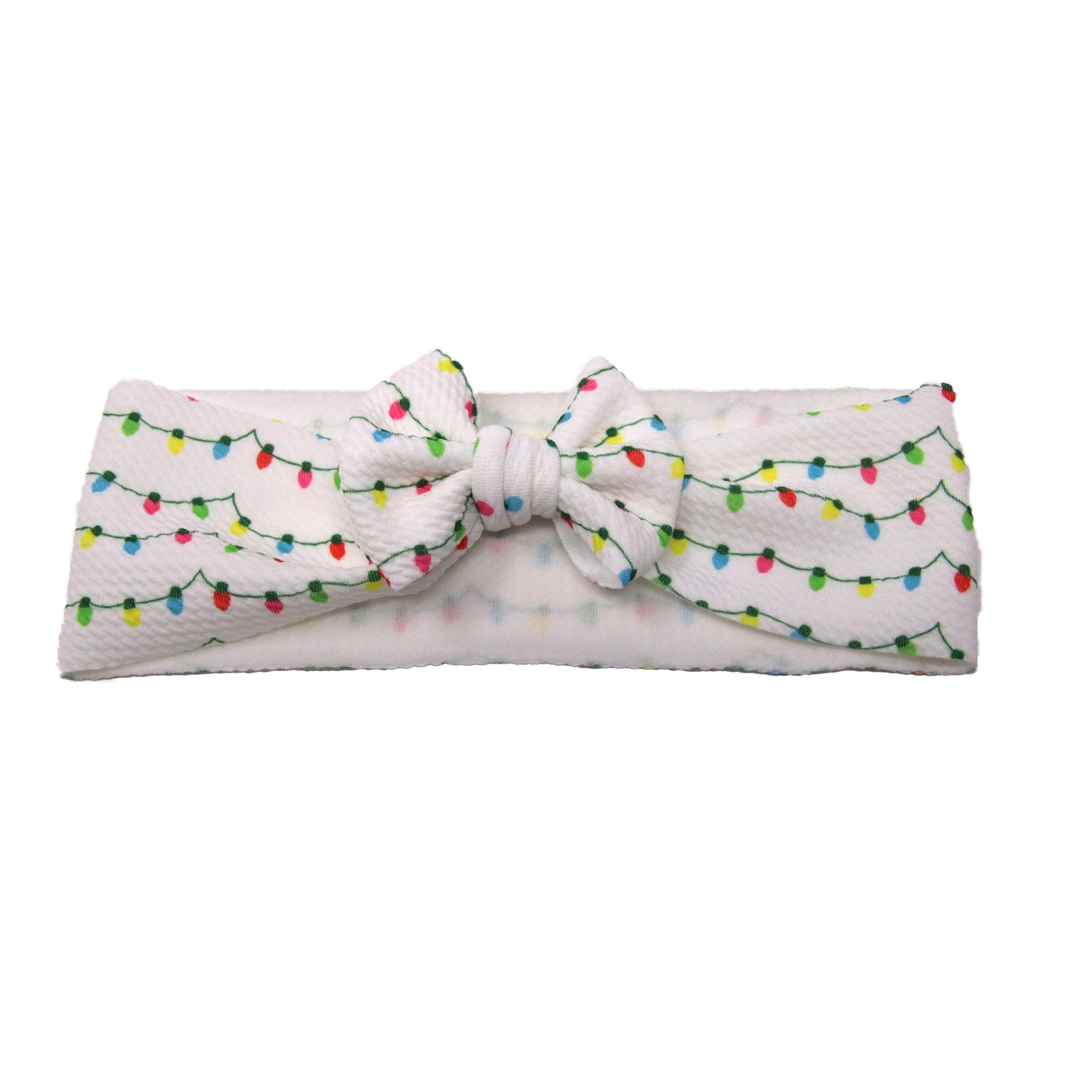 Small Christmas Lights Headwrap 3"